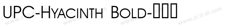 UPC-Hyacinth Bold字体转换